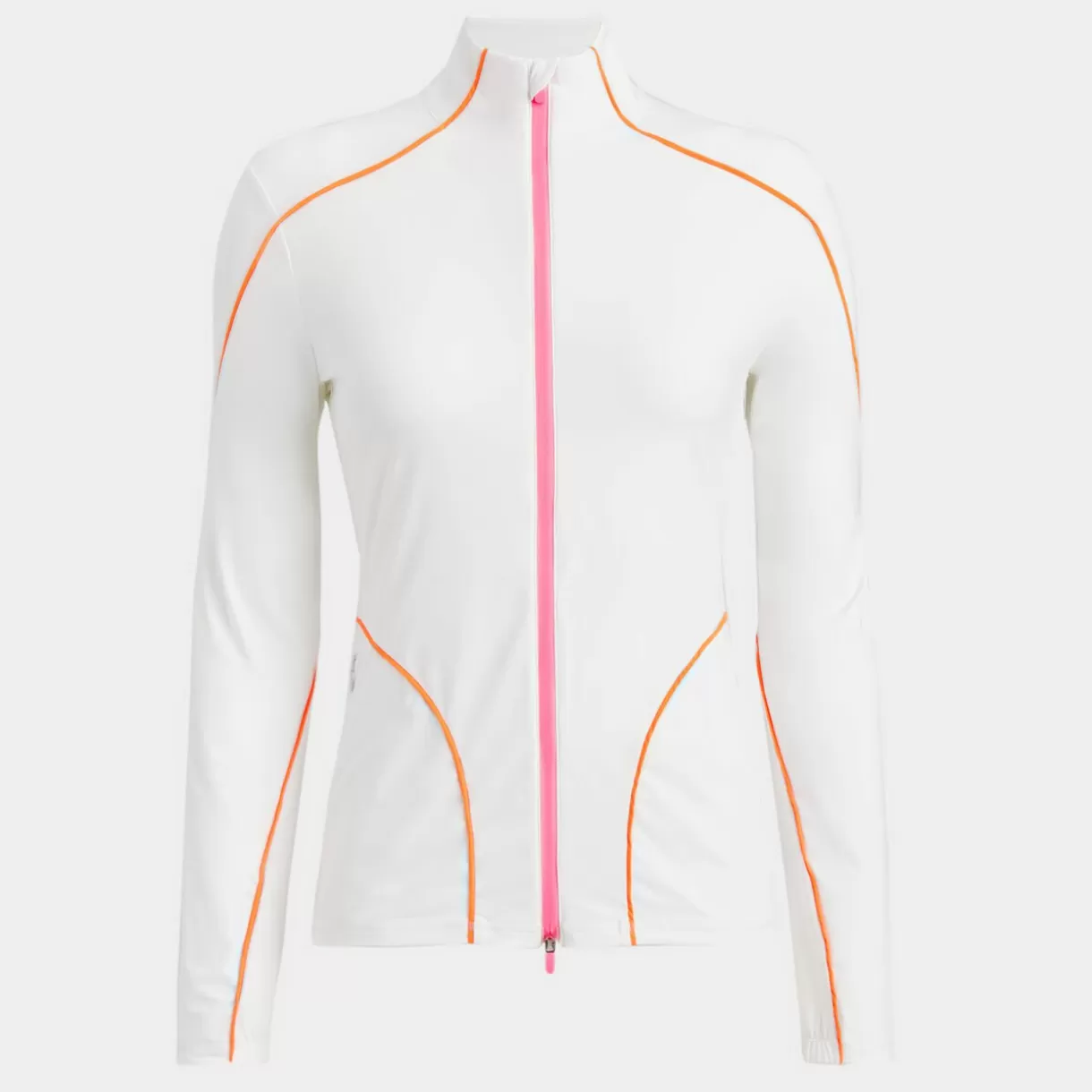G/FORE Contrast Piping Silky Tech Nylon Full Zip Layer- Mid Layers