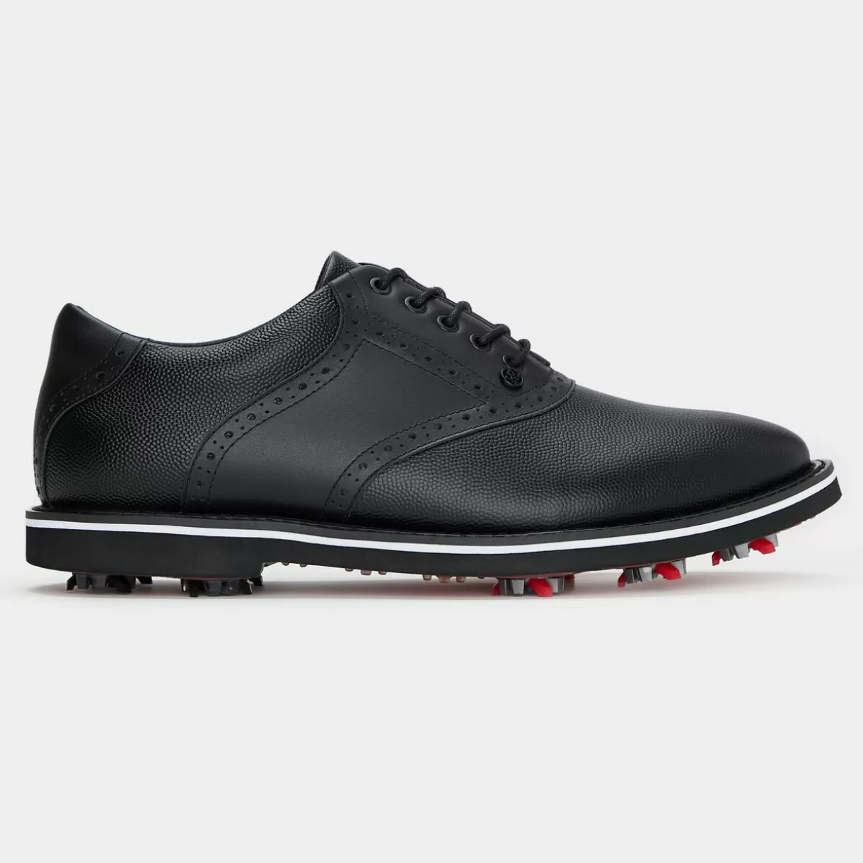 G/FORE Men's G/Lock Gallivanter Pebble Leather Saddle Golf Shoe- Gallivanter